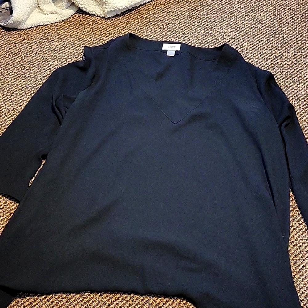 Loft Basic Black Blouse - image 1